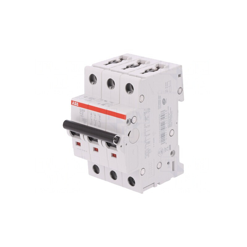 Întrerupător Supracurent 2A 3P 6kA 230/400V | Electronic-mag.ro | Componente Electronice