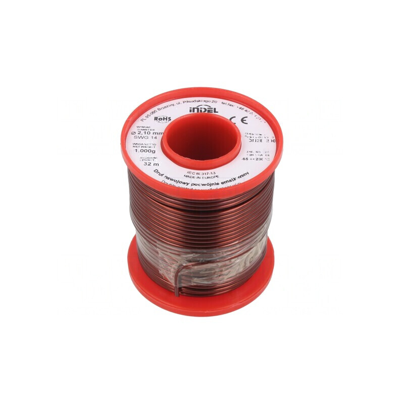 Sârmă emailată dublă 2,1mm 1kg Cu 65-200°C | Electronic-mag.ro | Componente Electronice