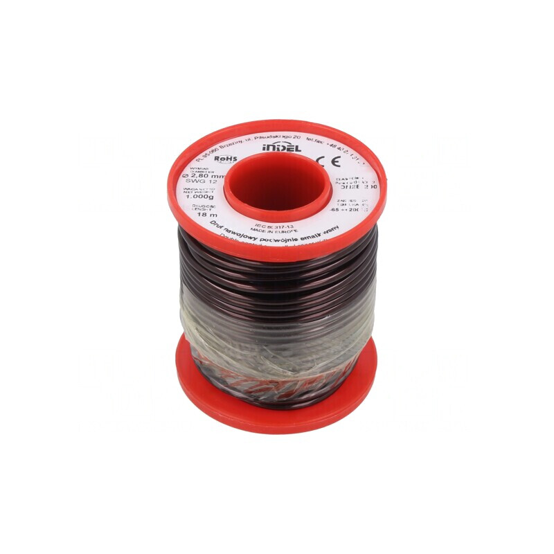 Sârmă Emailată Dublă 2,8mm 1kg Cu | Electronic-mag.ro | Componente Electronice