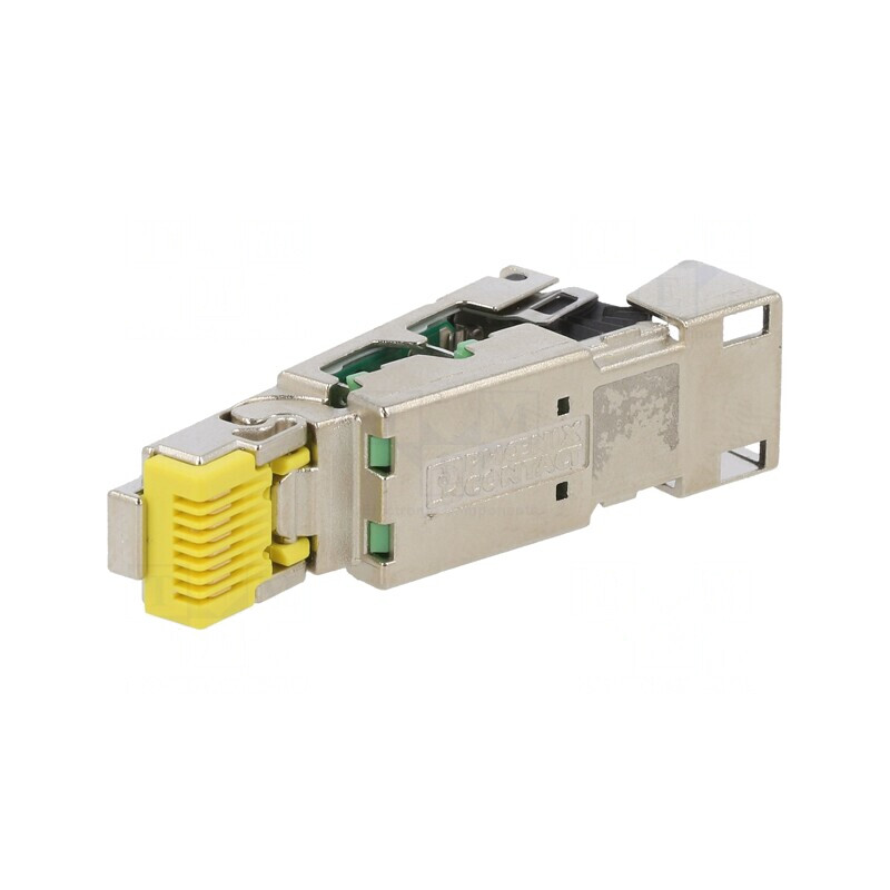 Mufă RJ45 Aurită 8P8C pe Cablu IDC Drept | Electronic-mag.ro | Componente Electronice