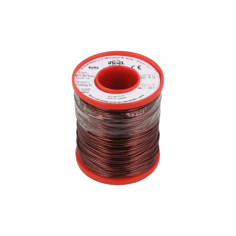 Sârmă Bobină Emailată 1,2mm 1kg Cu 65-200°C | Electronic-mag.ro | Componente Electronice Sârmă Bobină Emailată 1,2mm 1kg Cu 65-200°C | Electronic-mag.ro | Componente Electronice