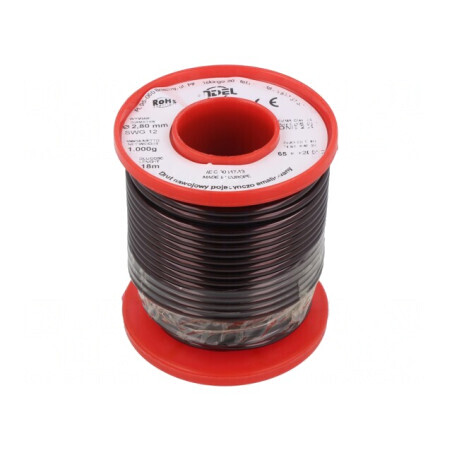 Sârmă Emailată 2,8mm 1kg Cu 65-200°C | Electronic-mag.ro | Componente Electronice