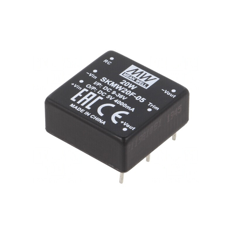 Convertor DC/DC 20W 9-36V la 5V 4A THT | Electronic-mag.ro | Componente Electronice
