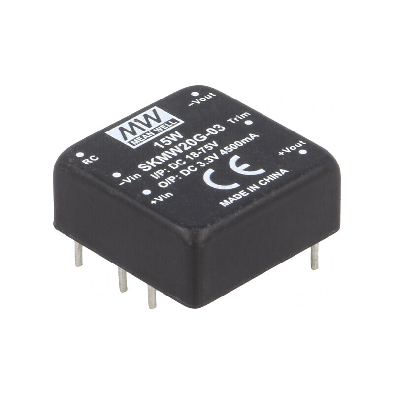 Convertor DC/DC 20W 18-75V la 3.3V 4500mA | Electronic-mag.ro | Componente Electronice