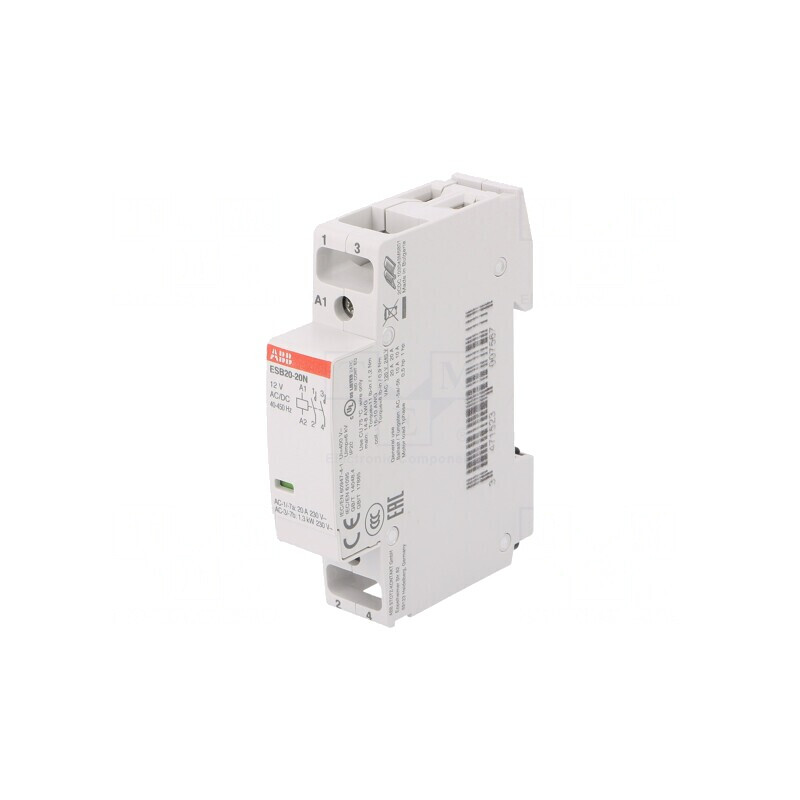 Contactor 2-polar 20A 12V NO x2 | Electronic-mag.ro | Componente Electronice
