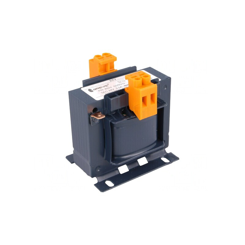 Transformator alimentare 63VA 400VAC 24V cu bandă cleme | Electronic-mag.ro | Componente Electronice