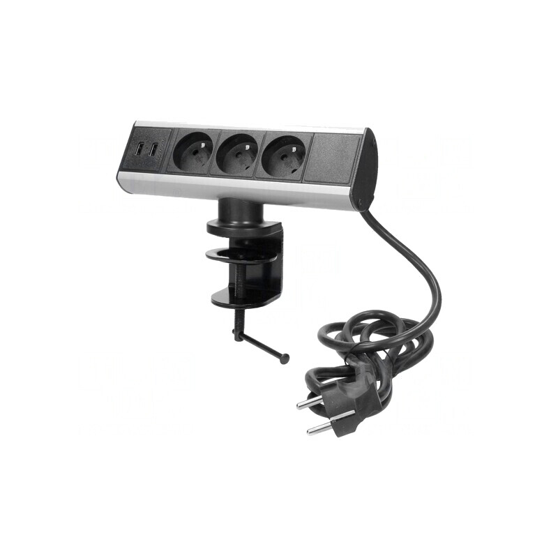Prelungitor cu Prize pentru Mobilier 1,8m 3680W 230V | Electronic-mag.ro | Componente Electronice