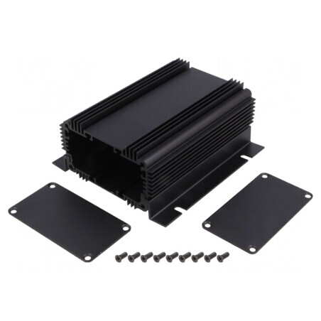 Carcasă cu panou cu lame de fixare 86x120mm | Electronic-mag.ro | Componente Electronice