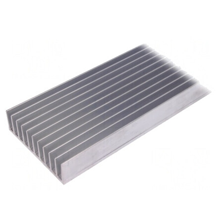 Radiator extrudat cu aripioare 500mm x 124mm x 35mm brut | Electronic-mag.ro | Componente Electronice