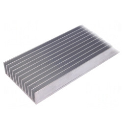 Radiator extrudat cu aripioare 500mm x 124mm x 35mm brut | Electronic-mag.ro | Componente Electronice