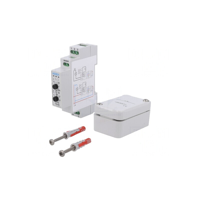 Întrerupător Crepuscular DIN 230VAC SPDT IP20 | Electronic-mag.ro | Componente Electronice