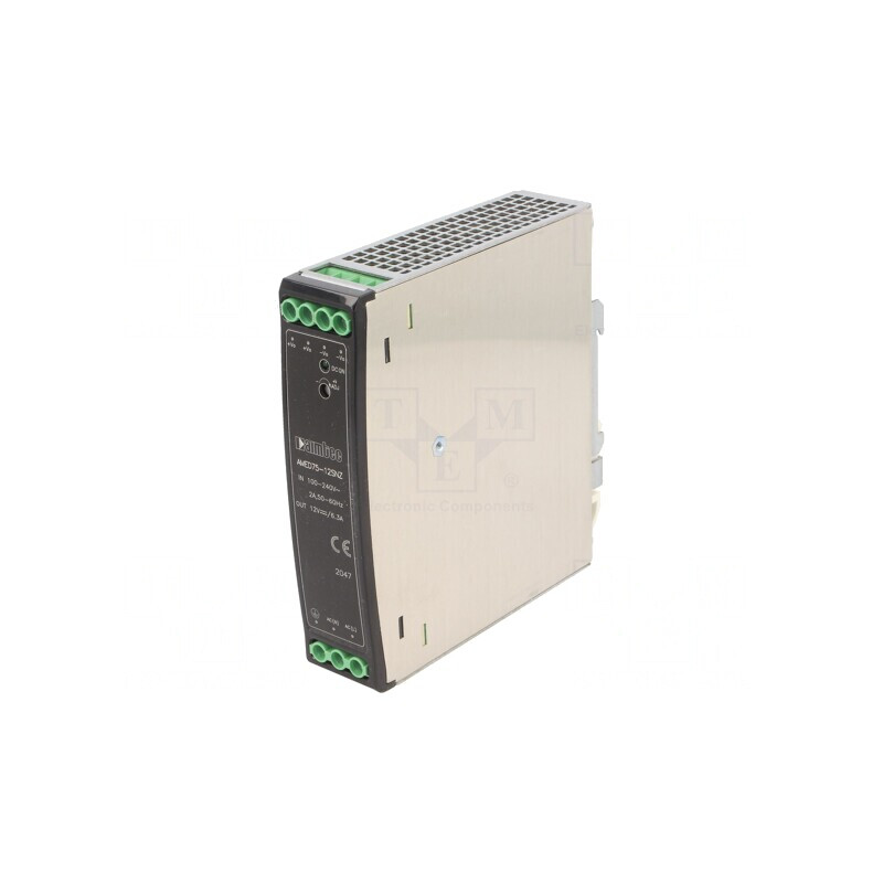 Alimentator Pulsatoriu Șină DIN 75W 12V 6.3A | Electronic-mag.ro | Componente Electronice