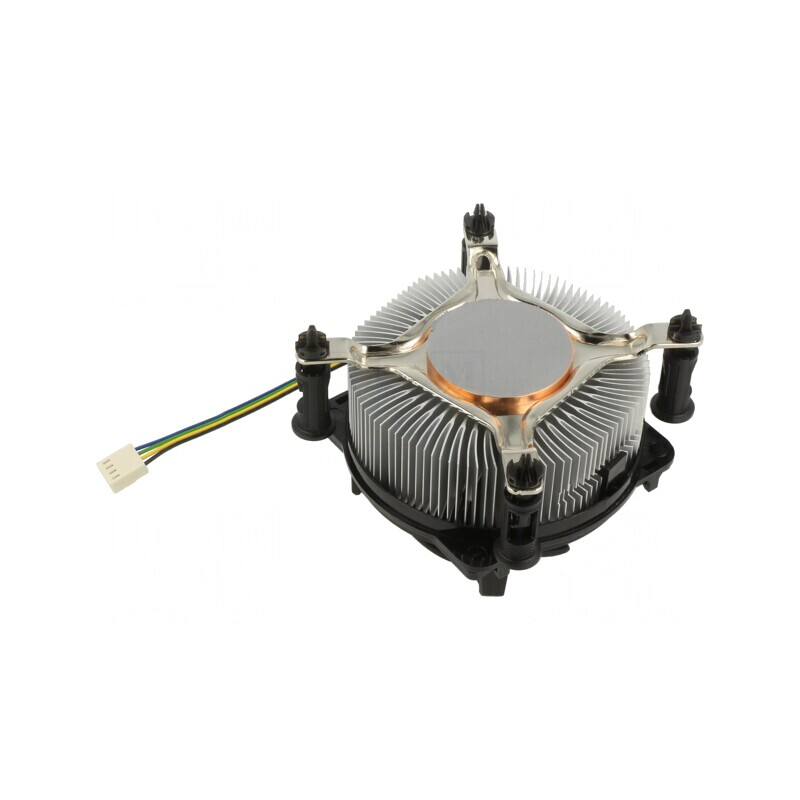 Radiator Extrudat 12VDC Aluminiu Cupru 69.5m3/h H 63.2mm | Electronic-mag.ro | Componente Electronice