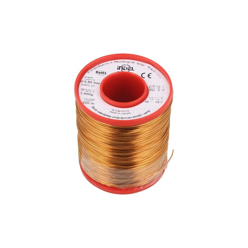 Sârmă Emailată Cupru 0.8mm 1kg | Electronic-mag.ro | Componente Electronice