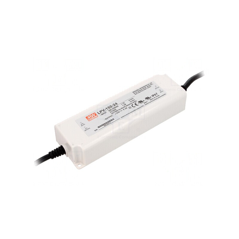 Alimentator LED 151W 24V 6,3A IP67 | Electronic-mag.ro | Componente Electronice