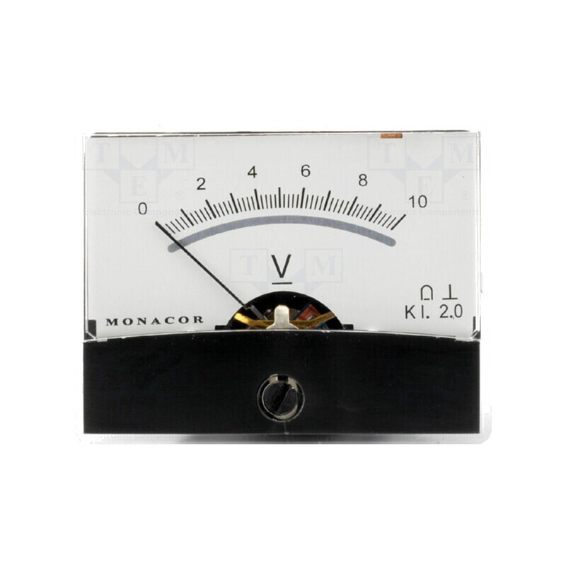 Voltmetru de Panou 0-10V Clasa 2 Ø37,5mm | Electronic-mag.ro | Componente Electronice