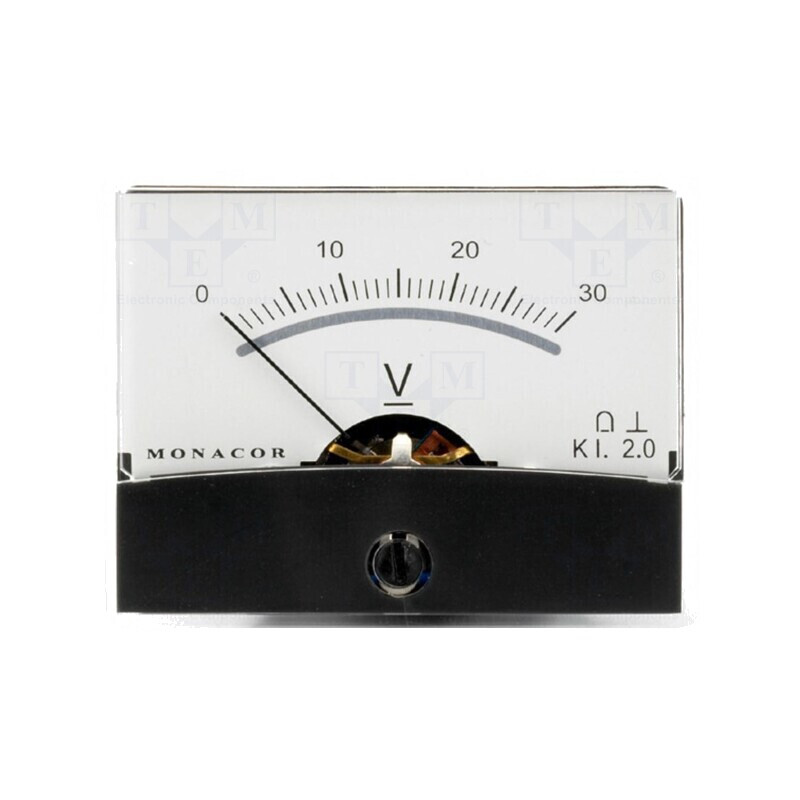 Voltmetru Panou 0-30V Ø37,5mm | Electronic-mag.ro | Componente Electronice