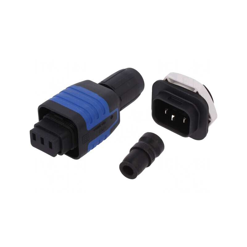 Conector de alimentare AC tată-mamă 6-10mm | Electronic-mag.ro | Componente Electronice