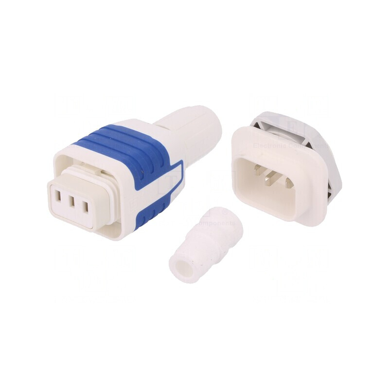 Conector Alimentare AC Tată-Mamă Øcablu 6-10mm | Electronic-mag.ro | Componente Electronice