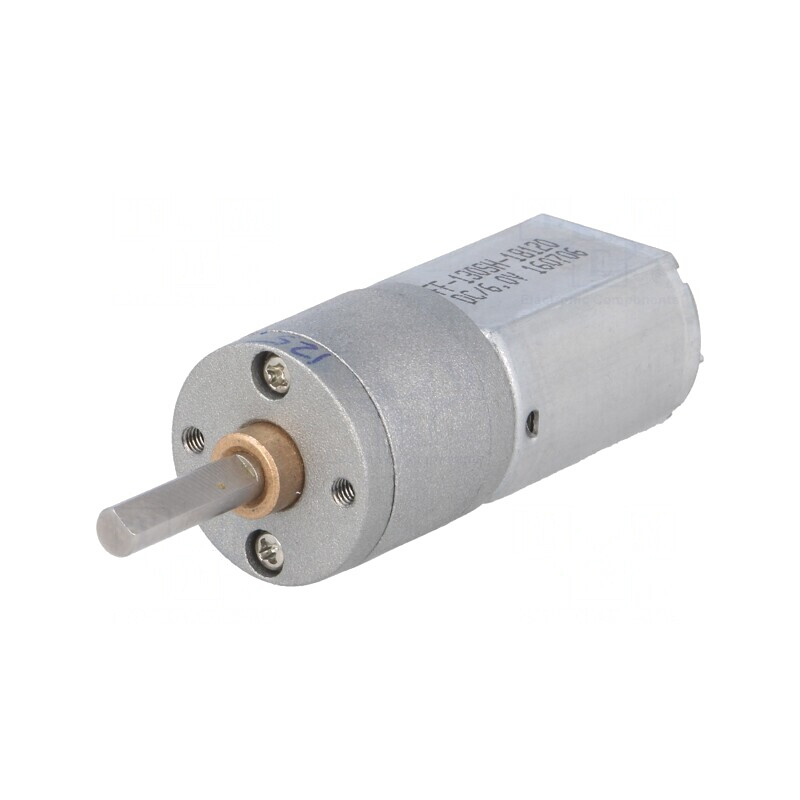 Motor DC Pololu 20D 6V 125:1 Metal cu Ax Crestătură D | Electronic-mag.ro | Componente Electronice