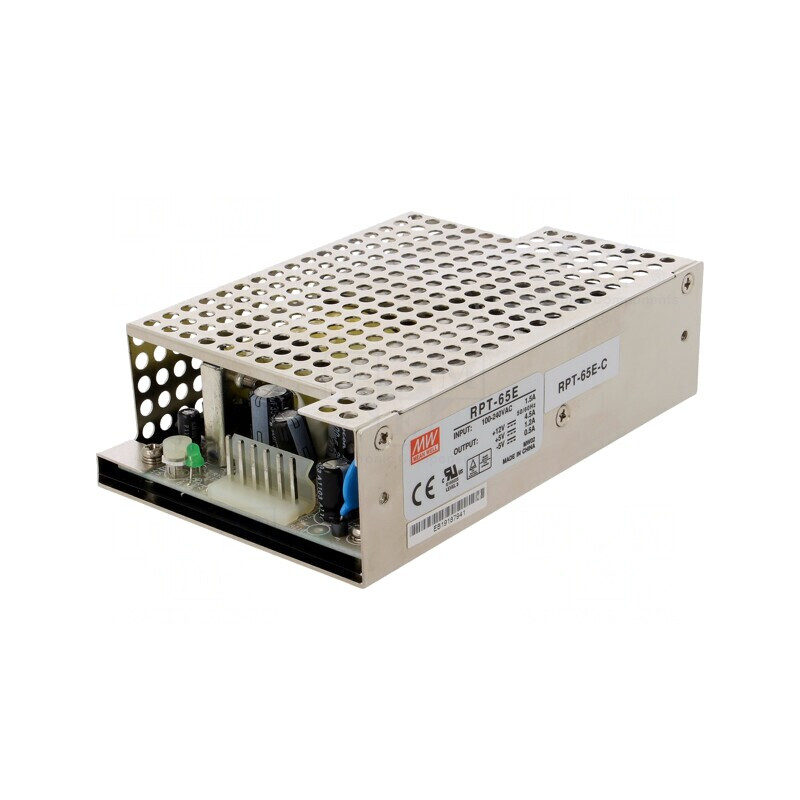 Alimentator Pulsatoriu Modular 62.5W 127-370VDC RPT-65E-C | Electronic-mag.ro | Componente Electronice