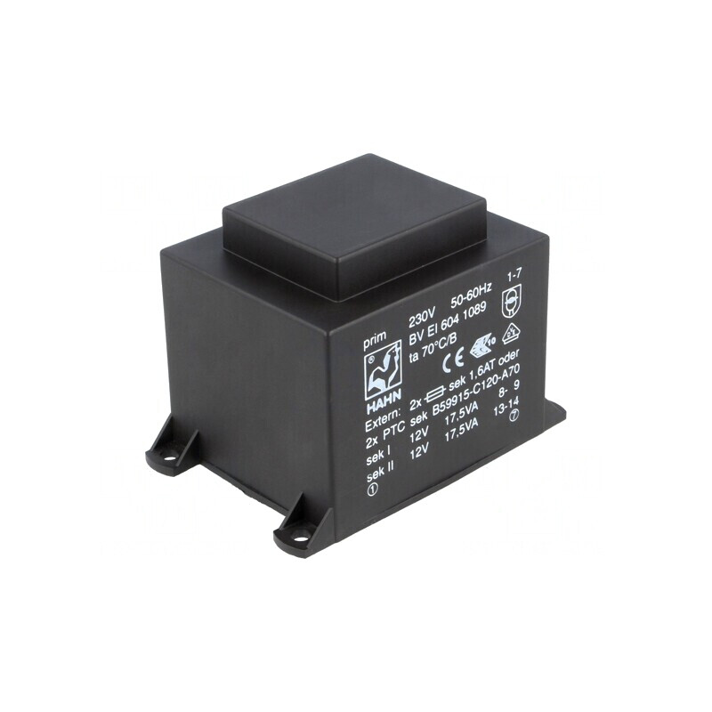 Transformator încapsulat 35VA 230V AC la 12V DC | Electronic-mag.ro | Componente Electronice