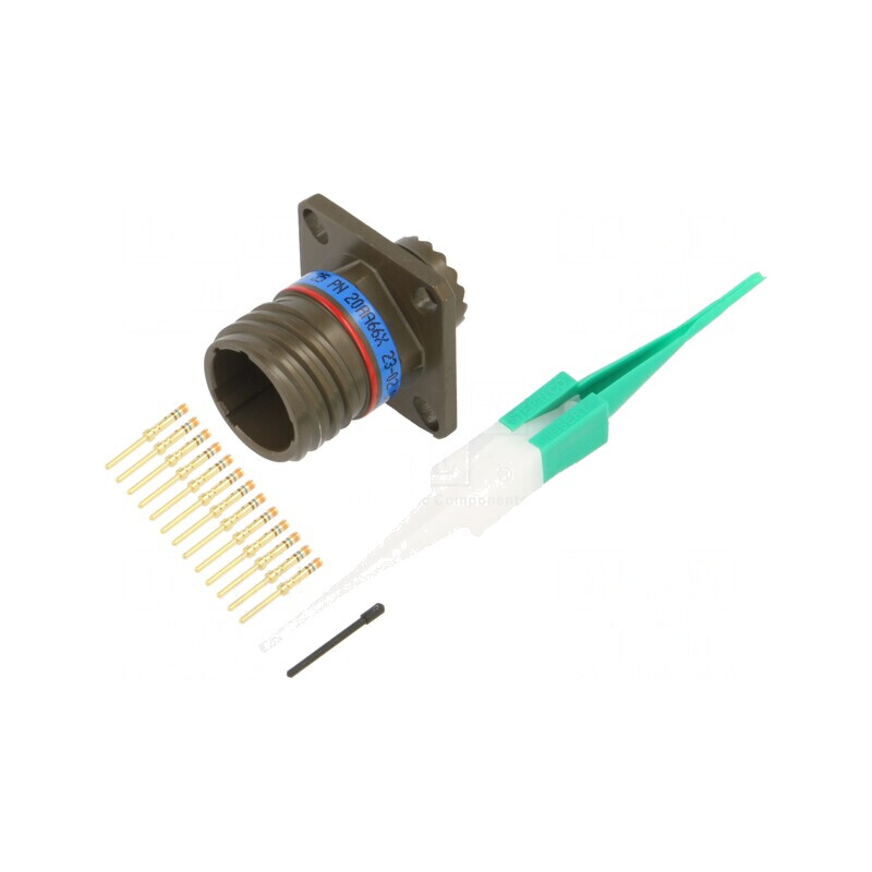 Conector Militar Dimensiune 11 MIL-DTL-38999 III Oliv | Electronic-mag.ro | Componente Electronice