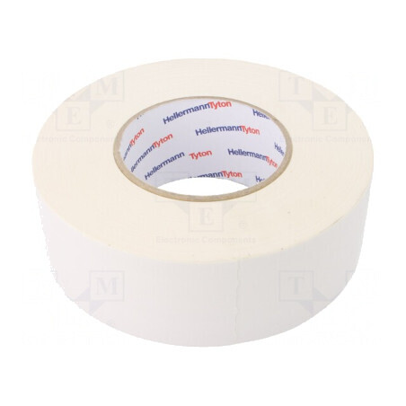 Bandă Textilă Albă 50mm x 50m 10% Bumbac | Electronic-mag.ro | Componente Electronice