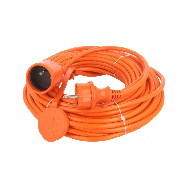 Prelungitor Alimentare 20m Portocaliu 3x1,5mm2 | Electronic-mag.ro | Componente Electronice