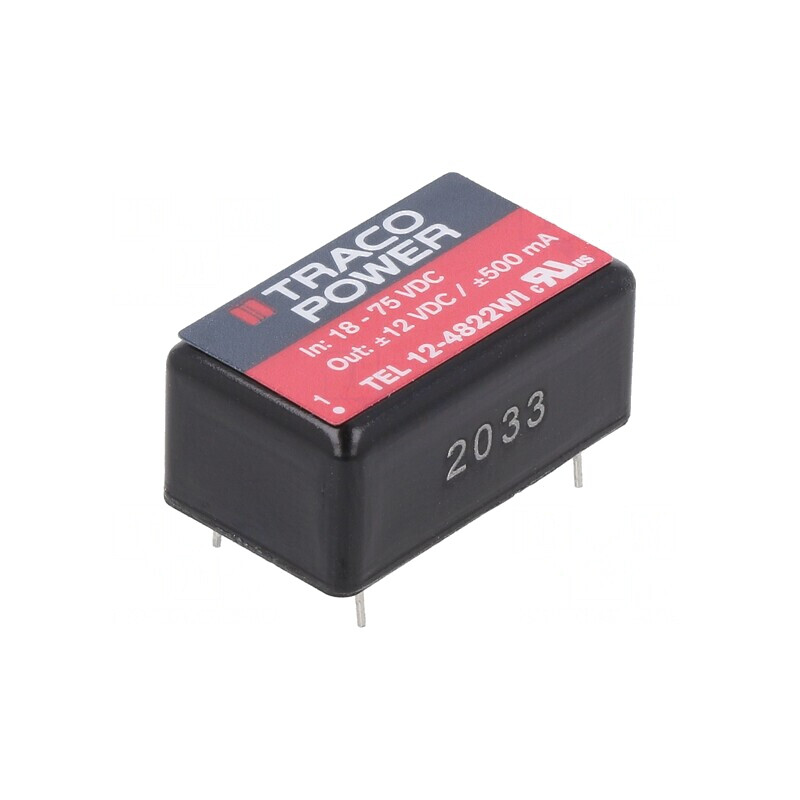Convertor DC/DC 12W 18-75V la 12V/-12V | Electronic-mag.ro | Componente Electronice