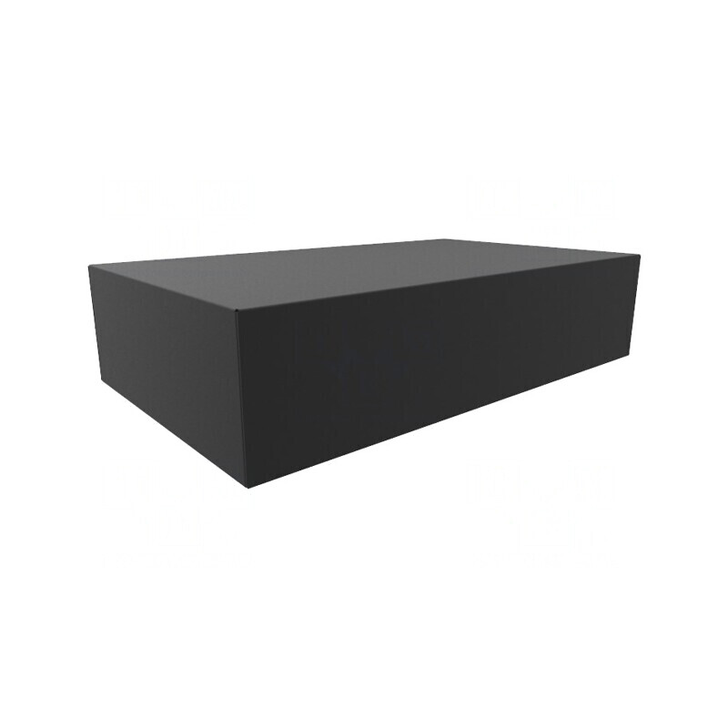 Carcasă metalică neagră 254x432x102mm | Electronic-mag.ro | Componente Electronice