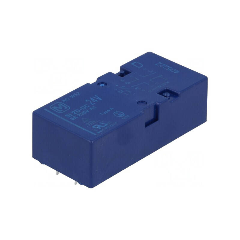 Releu Electromagnetic 24VDC SPST-NO x2 SPST-NC x2 | Electronic-mag.ro | Componente Electronice