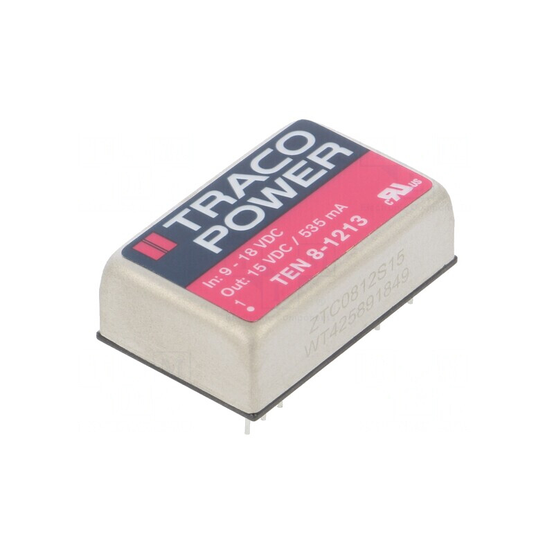 Convertor DC/DC 8W 9-18V la 15V 535mA DIP24 | Electronic-mag.ro | Componente Electronice