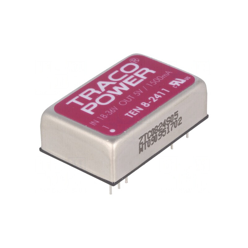 Convertor DC/DC 8W 18-36V la 5V 1500mA DIP24 | Electronic-mag.ro | Componente Electronice