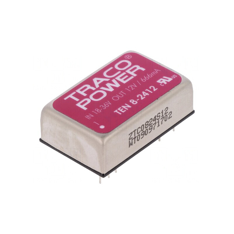 Convertor DC/DC 8W 18-36V la 12V 665mA DIP24 | Electronic-mag.ro | Componente Electronice
