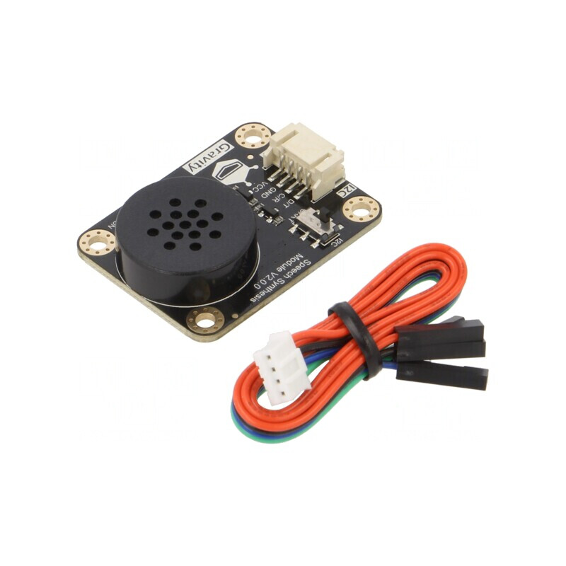 Modul Sinteză Vorbire Audio I2C/ UART 3.3-5V 42x32mm DFR0760 | Electronic-mag.ro | Componente Electronice