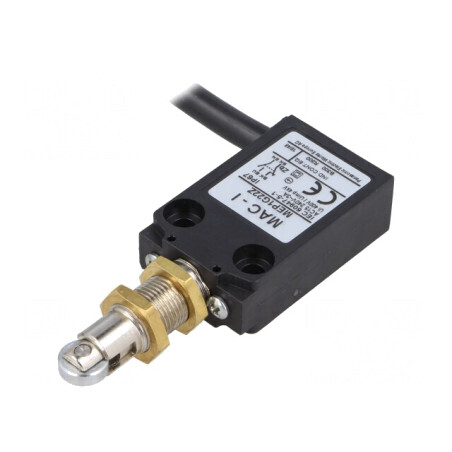Limitator cursă piston cu rolă metalică 10,4mm 5A | Electronic-mag.ro | Componente Electronice