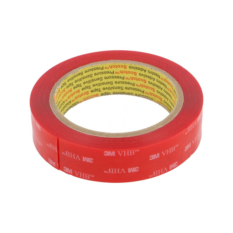 Bandă adezivă acrilică transparentă 25mm x 5.5m 3M | Electronic-mag.ro | Componente Electronice