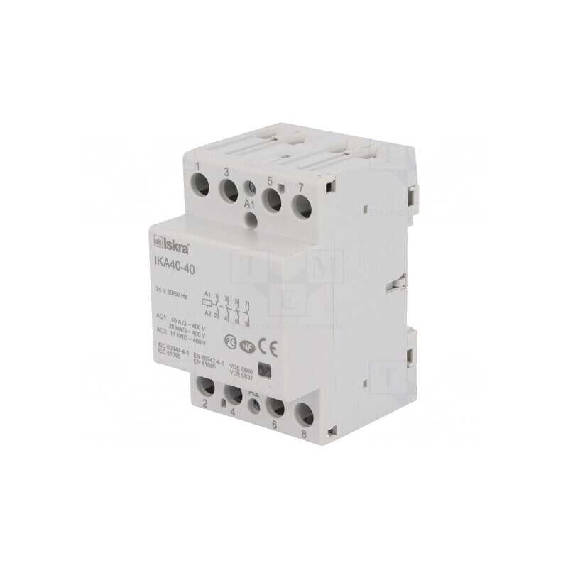 Contactor 4-Poli 40A 24VAC NO | Electronic-mag.ro | Componente Electronice