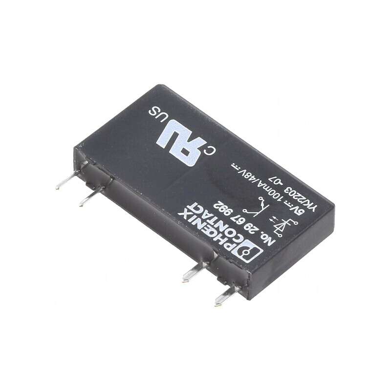 Releu Semiconductor 4-6VDC 100mA 3-48VDC THT Soclu | Electronic-mag.ro | Componente Electronice