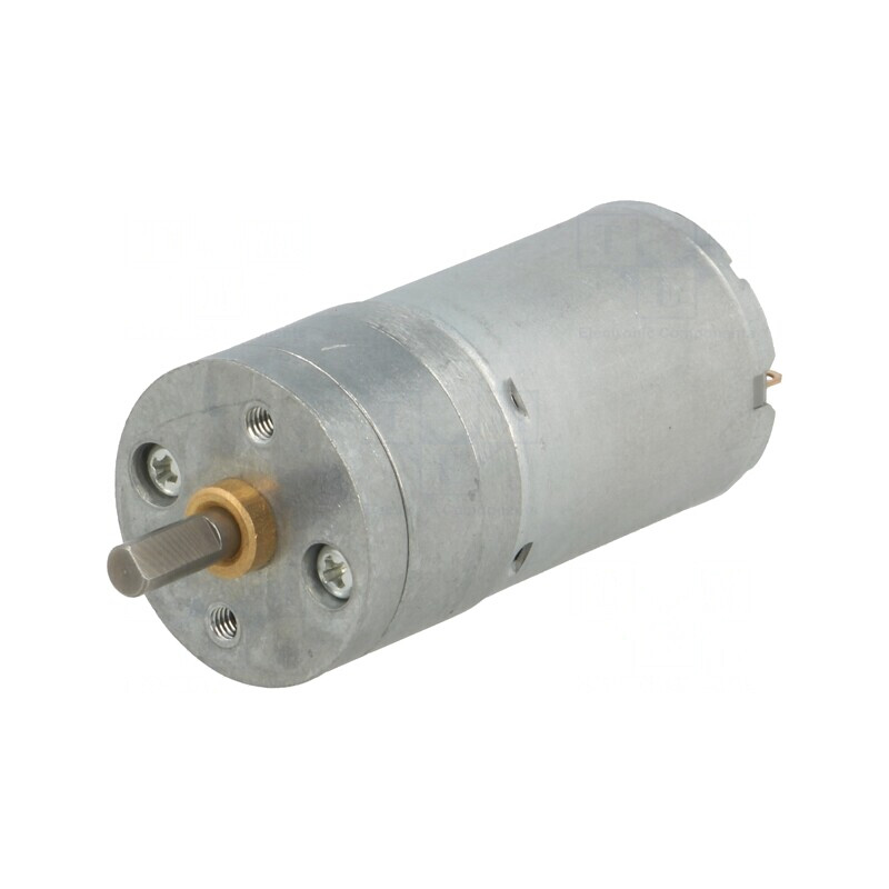 Motor DC cu Transmisie 12V 5,6A Ax Crestătură D | Electronic-mag.ro | Componente Electronice