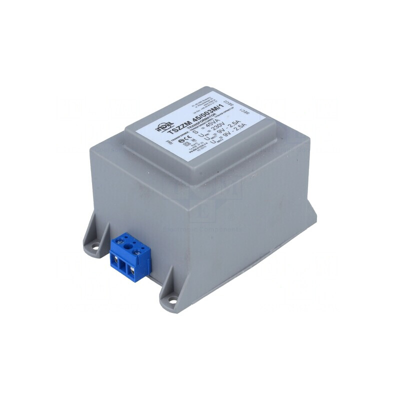 Transformator încapsulat 45VA 230V 9V 2.5A cu șurub | Electronic-mag.ro | Componente Electronice