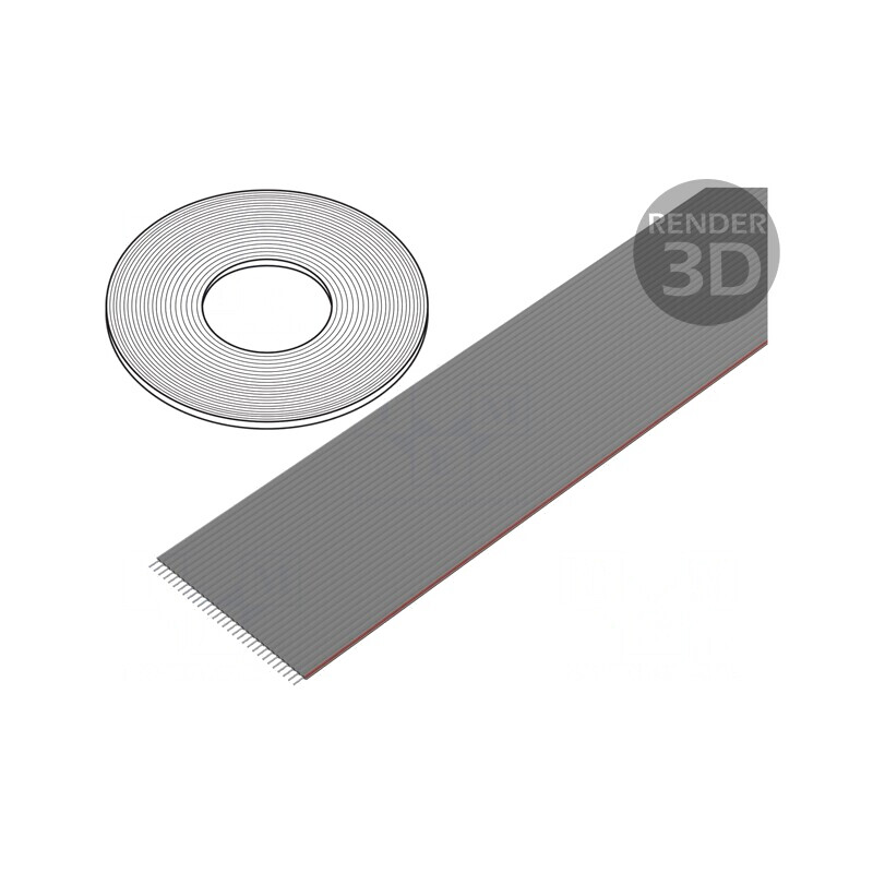 Cablu Bandă 1,27mm Cu 30x28AWG PVC 30.5m | Electronic-mag.ro | Componente Electronice