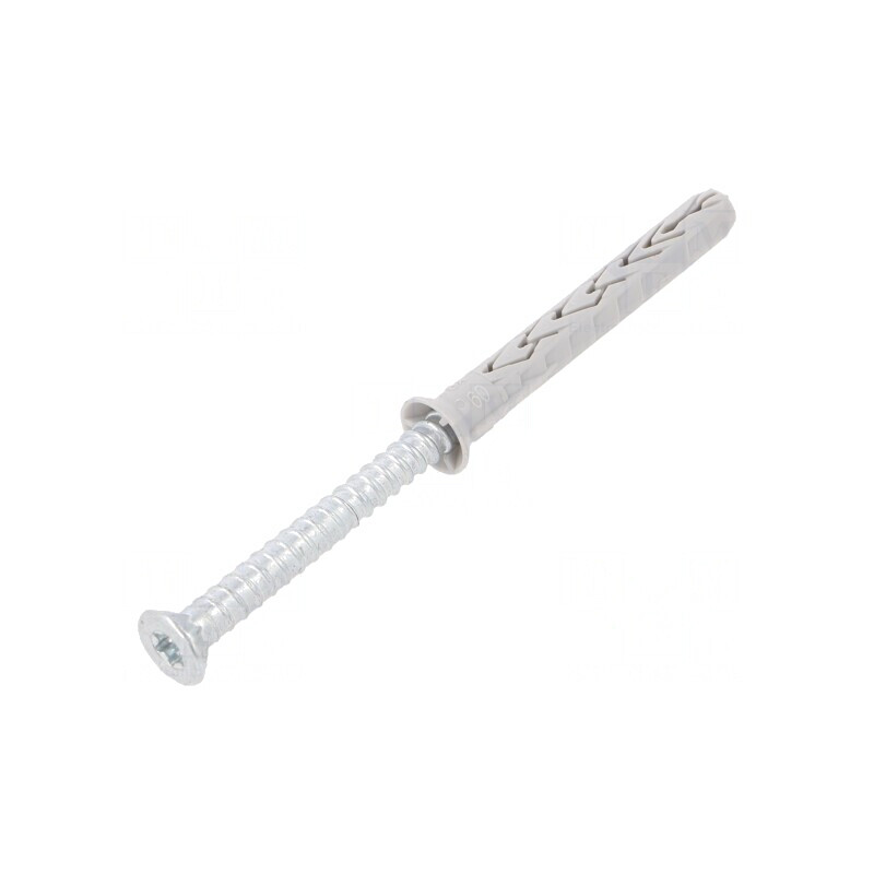 Plastic Anchor with Screw 8x60 Zinc-Plated Steel 8mm | Electronic-mag.ro | Componente Electronice