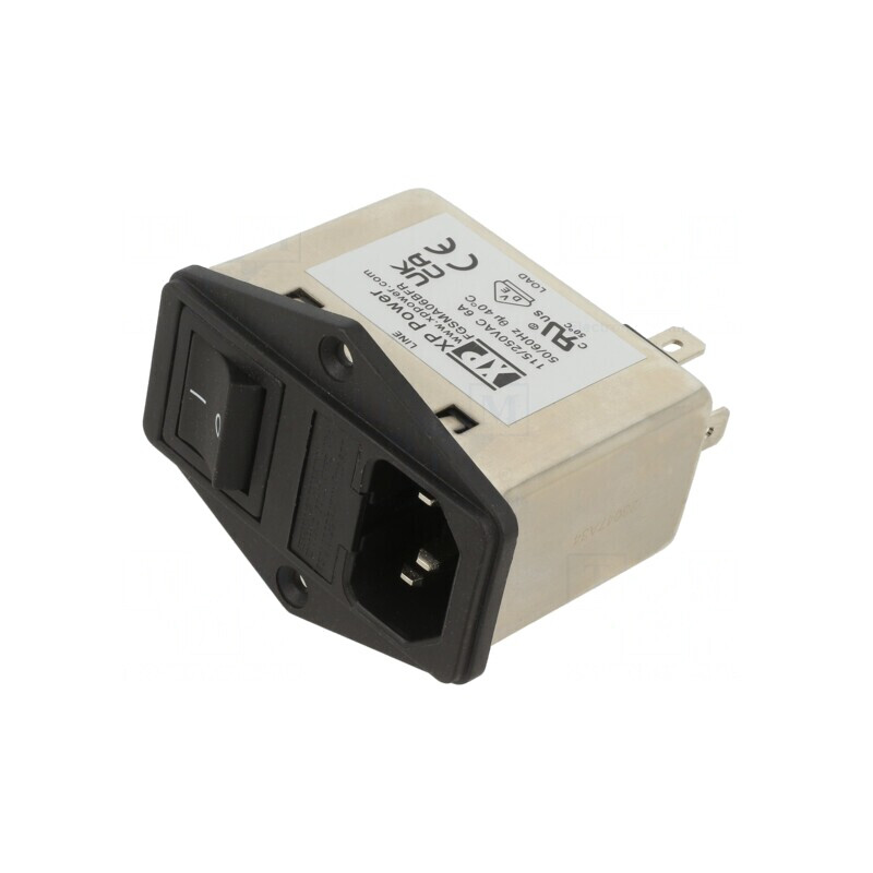 Conector Alimentare AC IEC 60320 6A 250V | Electronic-mag.ro | Componente Electronice