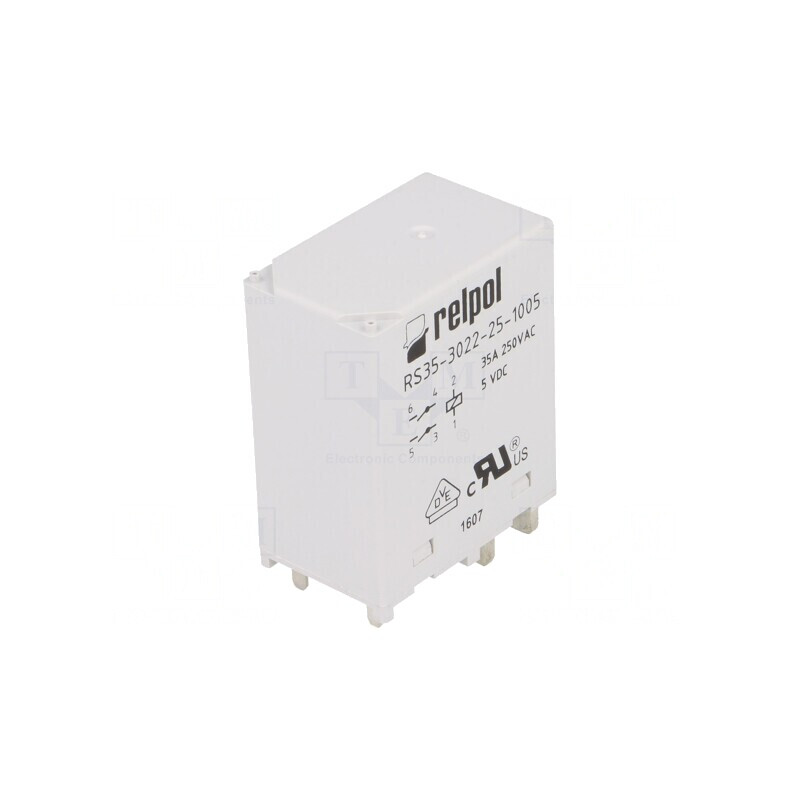 Releu electromagnetic DPST-NO 5VDC 35A RS35 | Electronic-mag.ro | Componente Electronice
