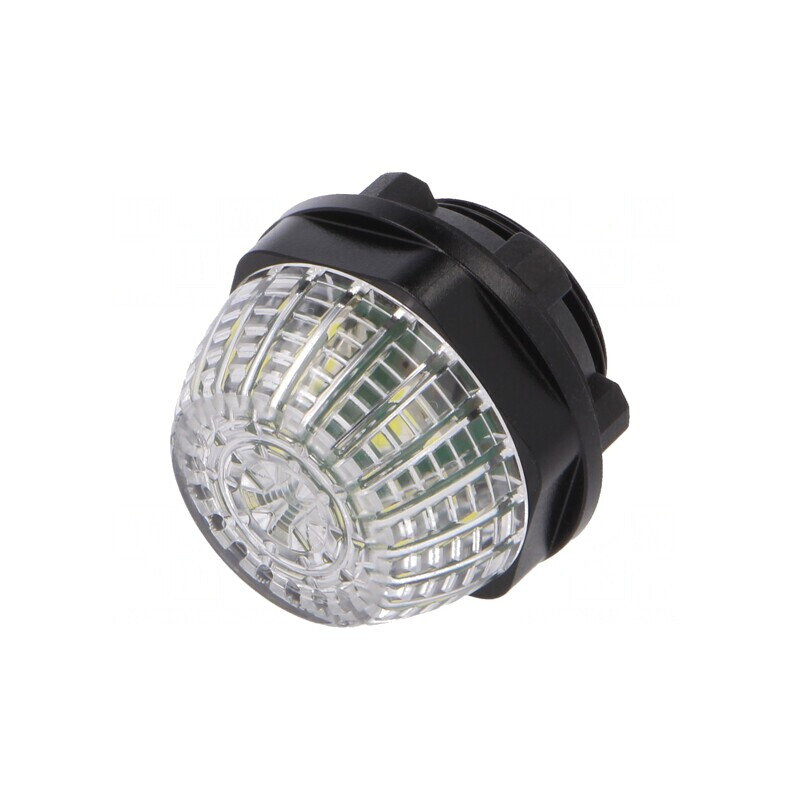 Lumină de Control LED 24V Albă Ø22,5mm 14-25÷55°C | Electronic-mag.ro | Componente Electronice