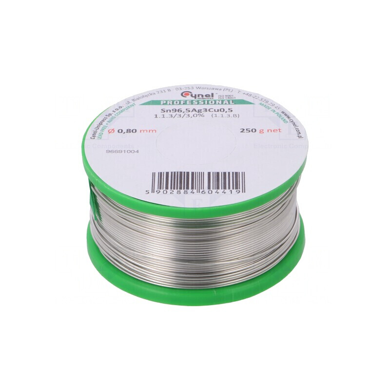 Sârmă de lipit fără plumb 0,8mm 250g | Electronic-mag.ro | Componente Electronice
