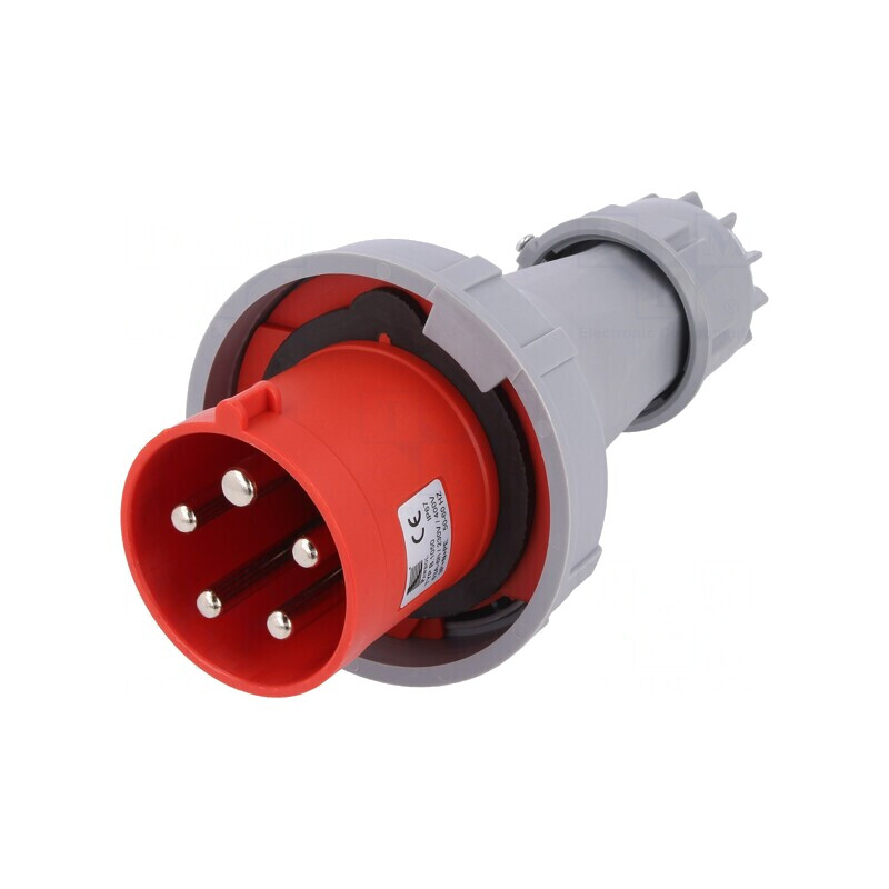 Conector Alimentare AC Trifazat Mufă Tată 63A 400V IP67 | Electronic-mag.ro | Componente Electronice