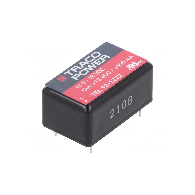 Convertor DC/DC 12W 9-36V la 12V/-12V TEL 12-1222 | Electronic-mag.ro | Componente Electronice